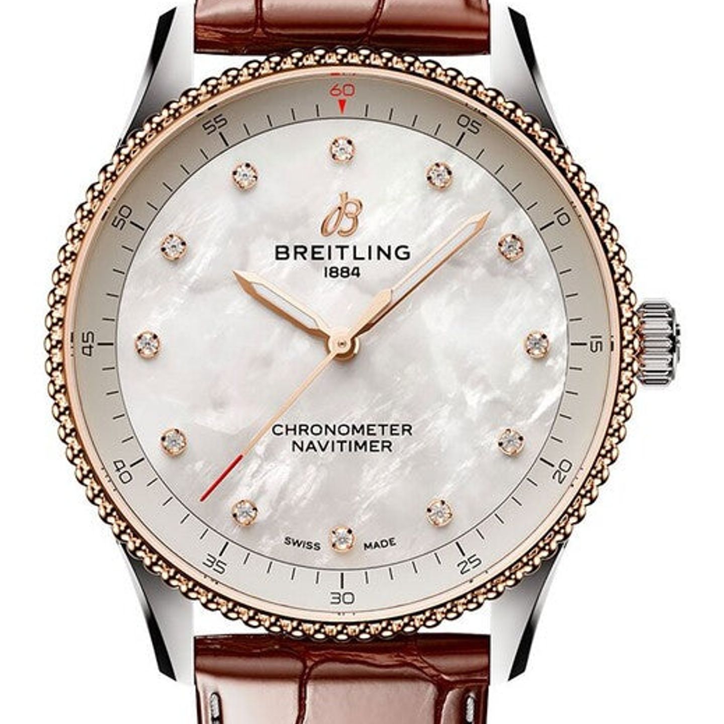 Breitling Navitimer U77320E61A1P1 (2026) - Pearl dial 32 mm Steel case (1/1)