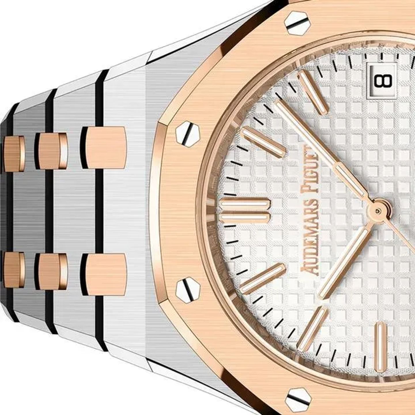 Audemars Piguet Royal Oak Selfwinding 15550SR.OO.1356SR.02 (2023) - Zilver wijzerplaat 37mm Goud/Staal (3/6)