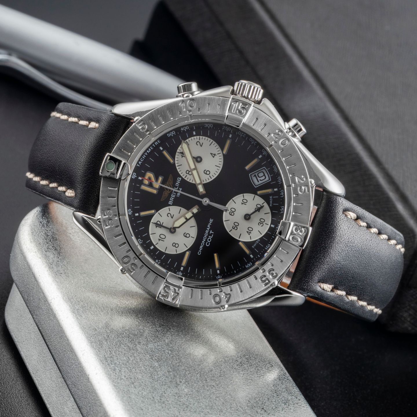 Breitling Colt Chronograph A53035 (1995) - 38 mm Steel case (2/8)