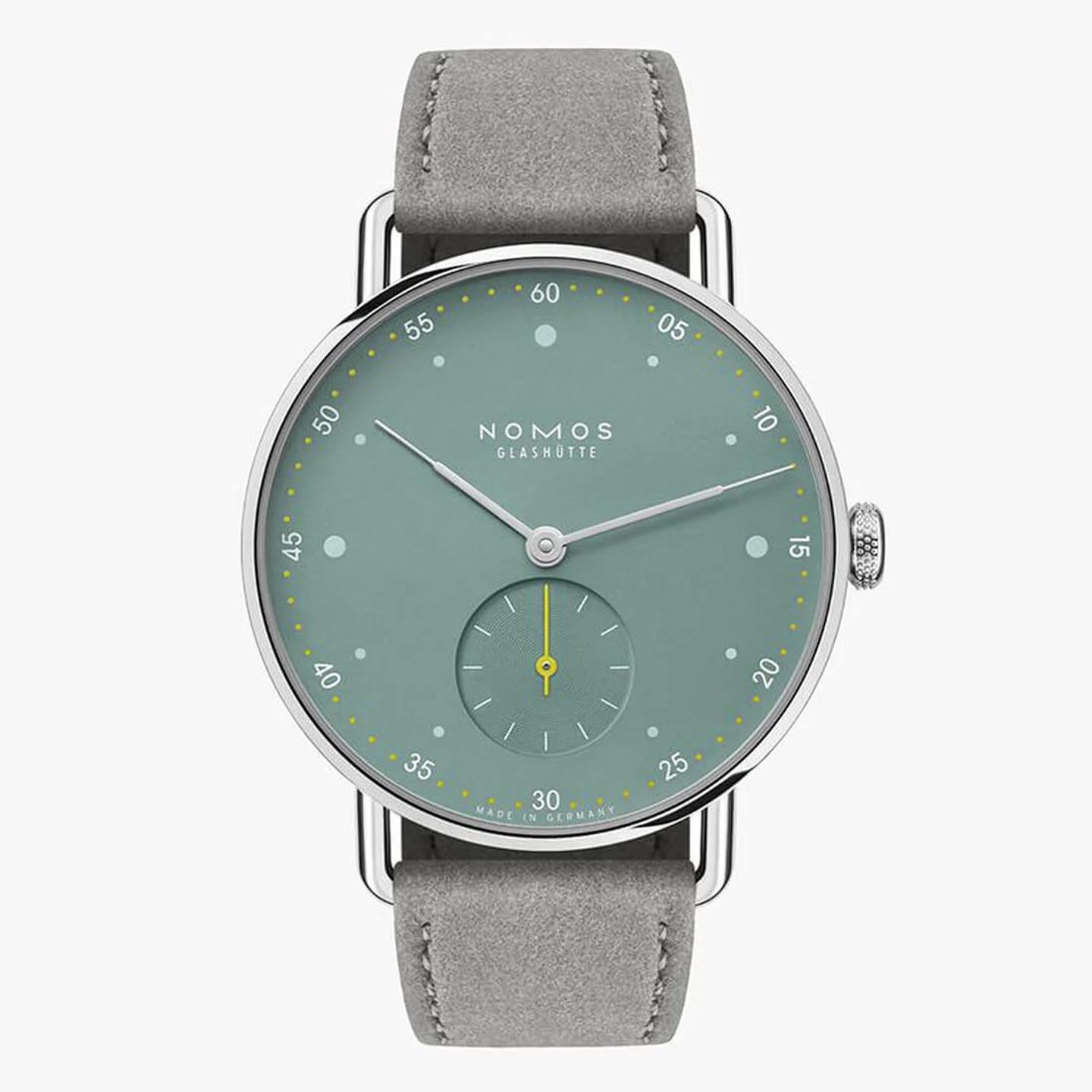 NOMOS Metro 1124.SB (2024) - Groen wijzerplaat 33mm Staal (3/3)