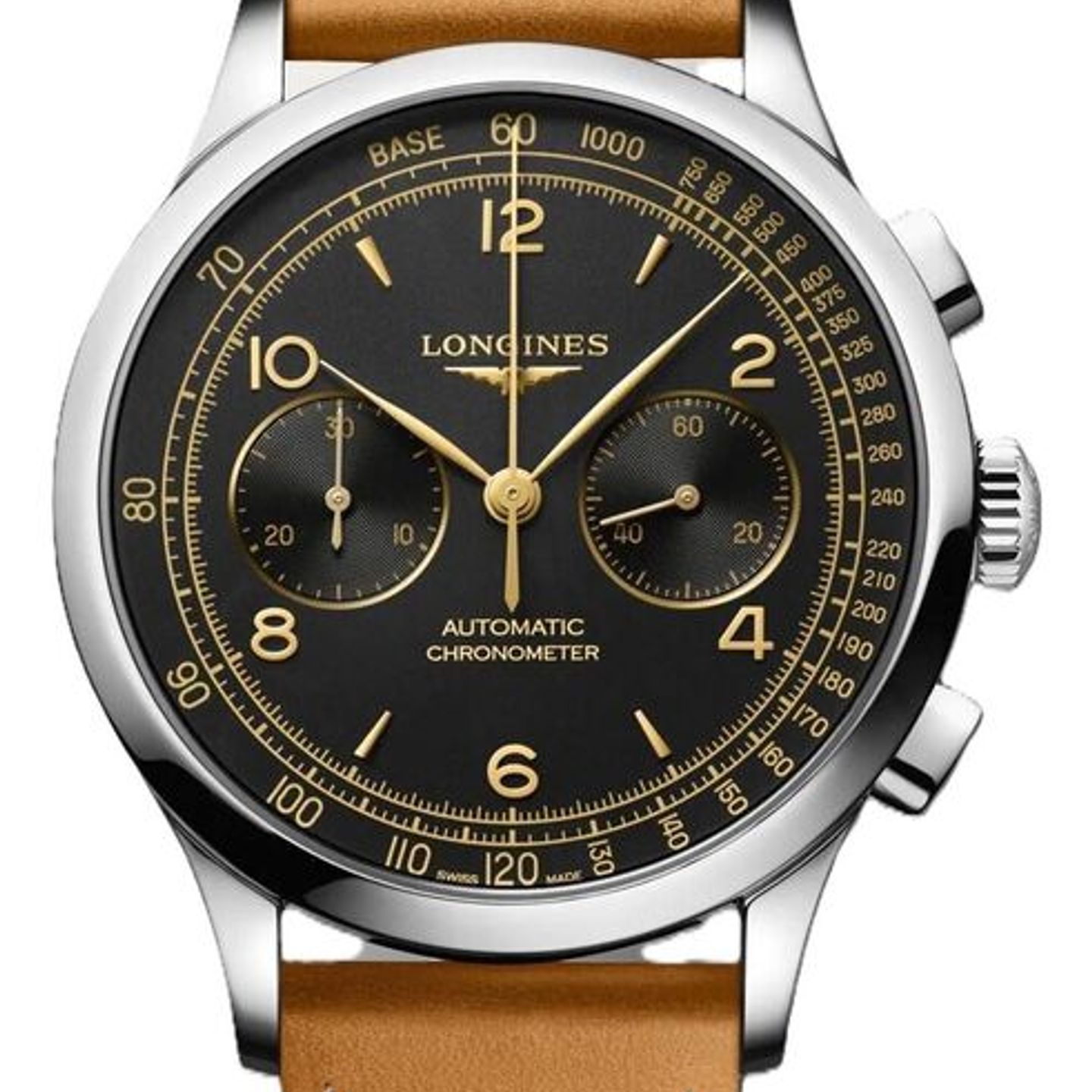 Longines Record L2.921.4.56.2 (2025) - Black dial 40 mm Steel case (1/1)