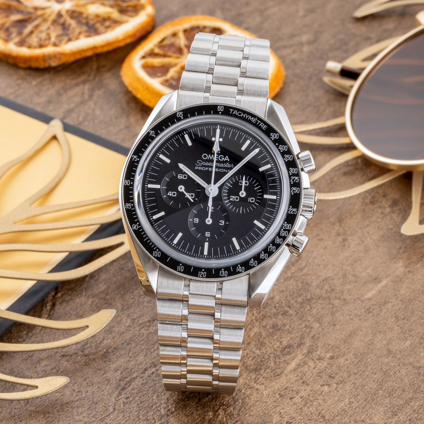 Omega Speedmaster Professional Moonwatch 310.30.42.50.01.002 (Onbekend (willekeurig serienummer)) - Zwart wijzerplaat 42mm Staal (1/8)