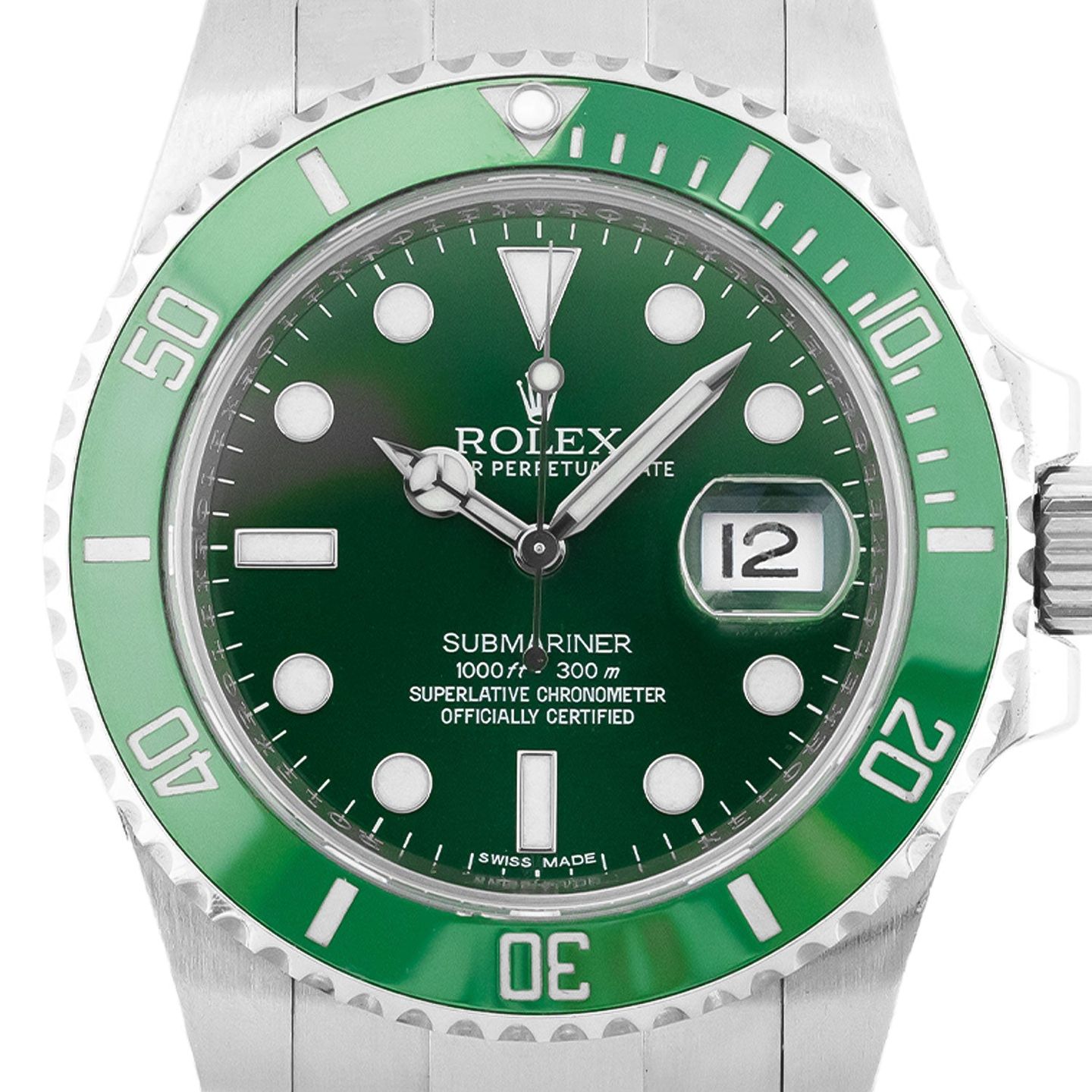 Rolex Submariner Date 116610LV (2011) - Groen wijzerplaat 40mm Staal (2/5)