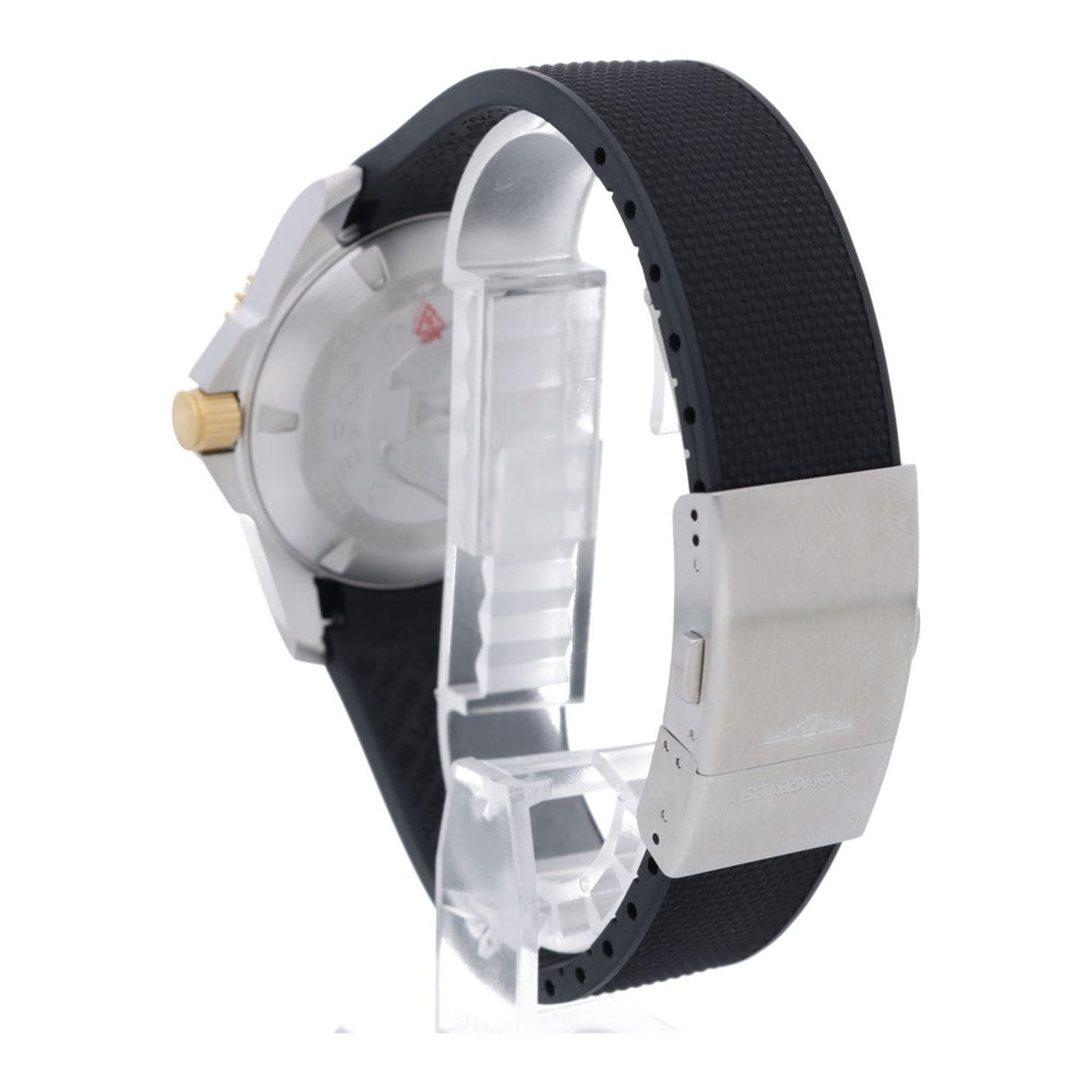 Longines HydroConquest L3.781.3.56.9 (2026) - Zwart wijzerplaat 41mm Staal (4/7)