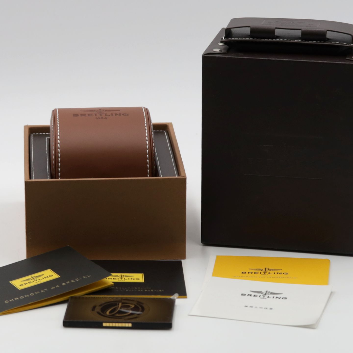 Breitling Chronomat AB011511/BF70 (Onbekend (willekeurig serienummer)) - Zwart wijzerplaat 44mm Staal (8/8)