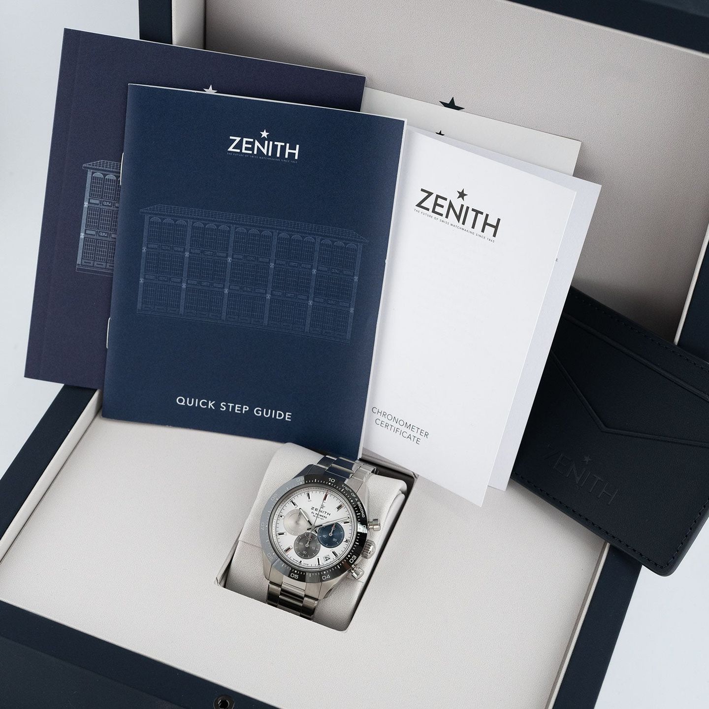 Zenith Chronomaster Sport 03.3100.3600/69.M3100 (Onbekend (willekeurig serienummer)) - Wit wijzerplaat 41mm Staal (6/6)