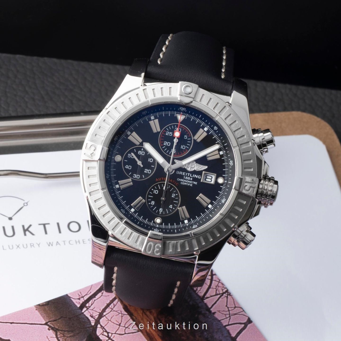 Breitling Super Avenger A1337011/B907 (Unknown (random serial)) - Black dial 49 mm Steel case (3/8)