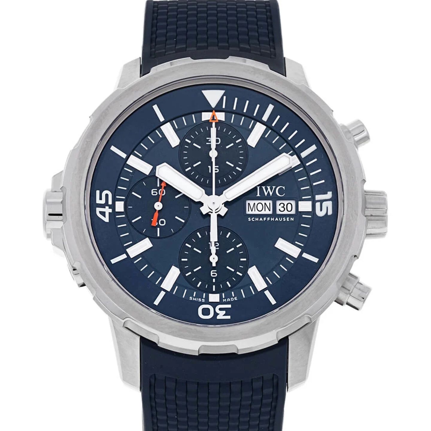 IWC Aquatimer Chronograph IW376806 (2024) - Blauw wijzerplaat 44mm Staal (1/3)