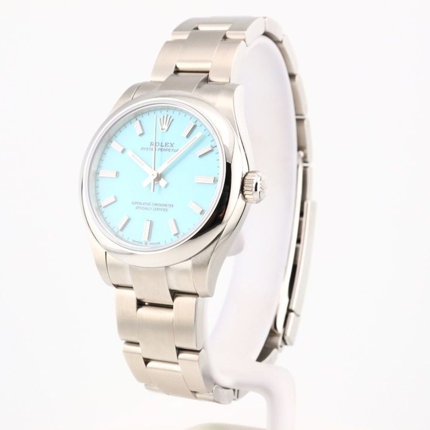 Rolex Oyster Perpetual 31 277200 (2024) - Turquoise dial 31 mm Steel case (2/8)
