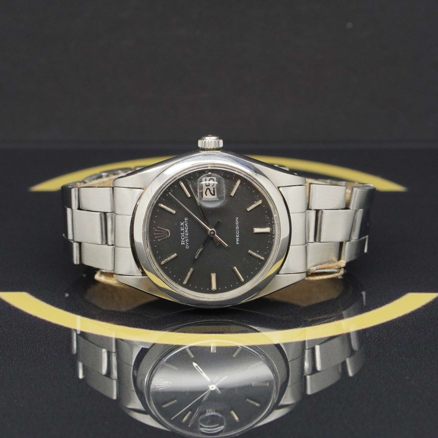 Rolex Oyster Precision 6694 (1968) - Black dial 34 mm Steel case (4/7)
