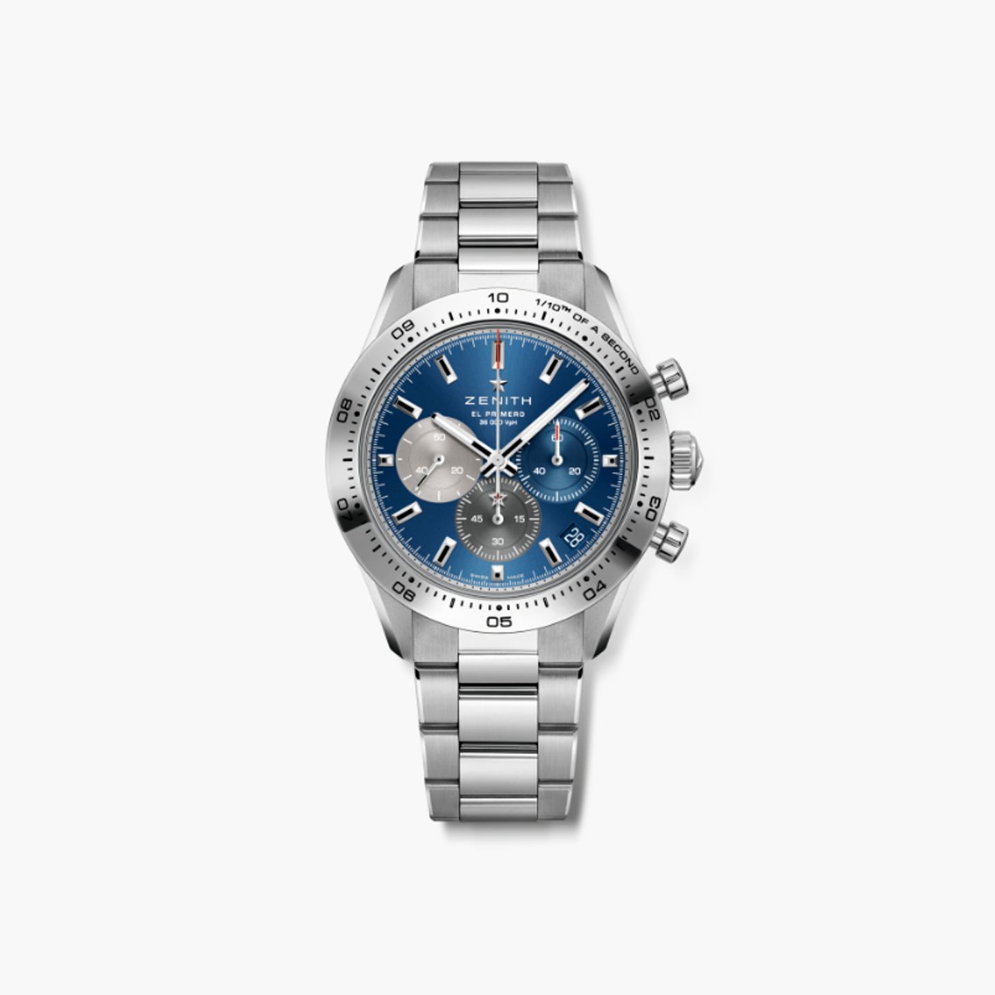 Zenith Chronomaster Sport 03.3114.3600/51.M3100 (2024) - Blauw wijzerplaat 41mm Staal (1/1)