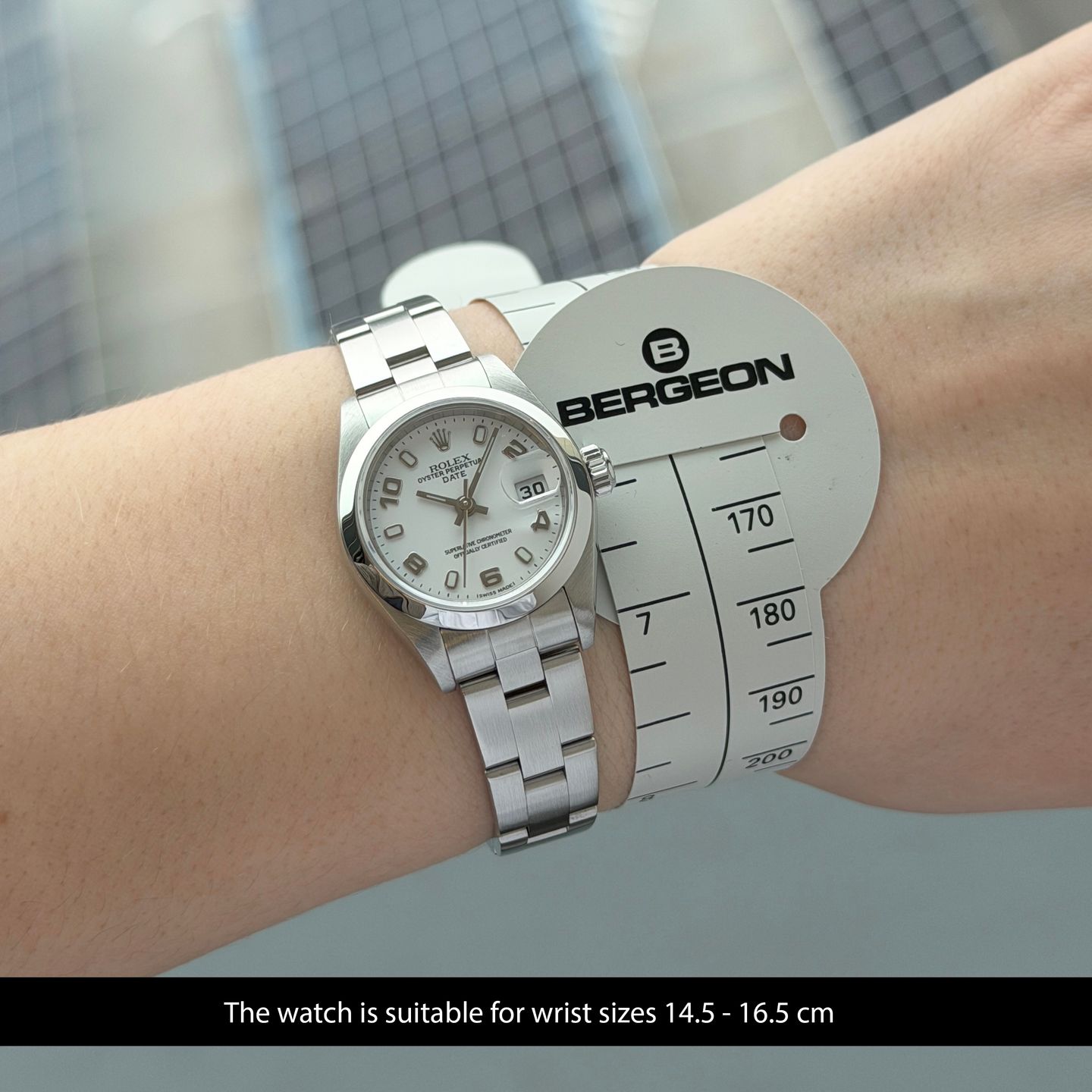 Rolex Oyster Perpetual Lady Date 79160 (2002) - Wit wijzerplaat 26mm Staal (2/8)