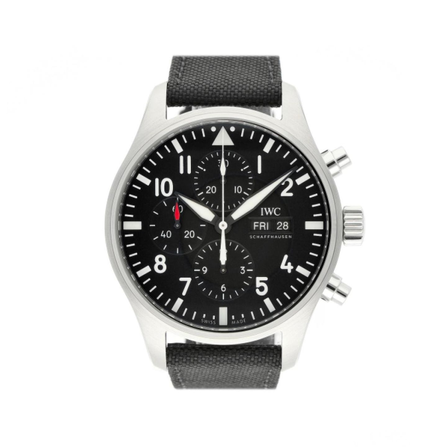 IWC Pilot Chronograph IW377709 (Unknown (random serial)) - Black dial 43 mm Steel case (1/5)