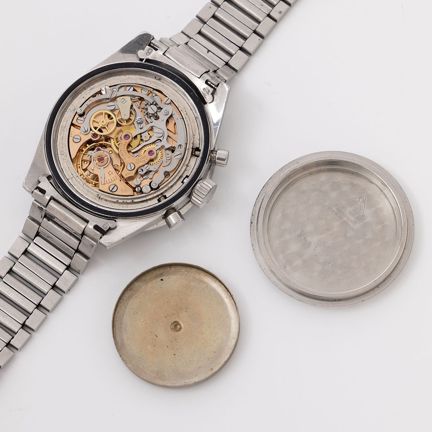 Omega Speedmaster 2998 (1961) - Black dial 39 mm Steel case (5/8)