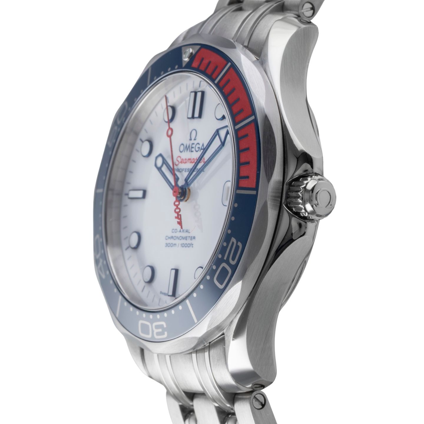 Omega Seamaster Diver 300 M 212.32.41.20.04.001 (Onbekend (willekeurig serienummer)) - Wit wijzerplaat 41mm Staal (6/8)