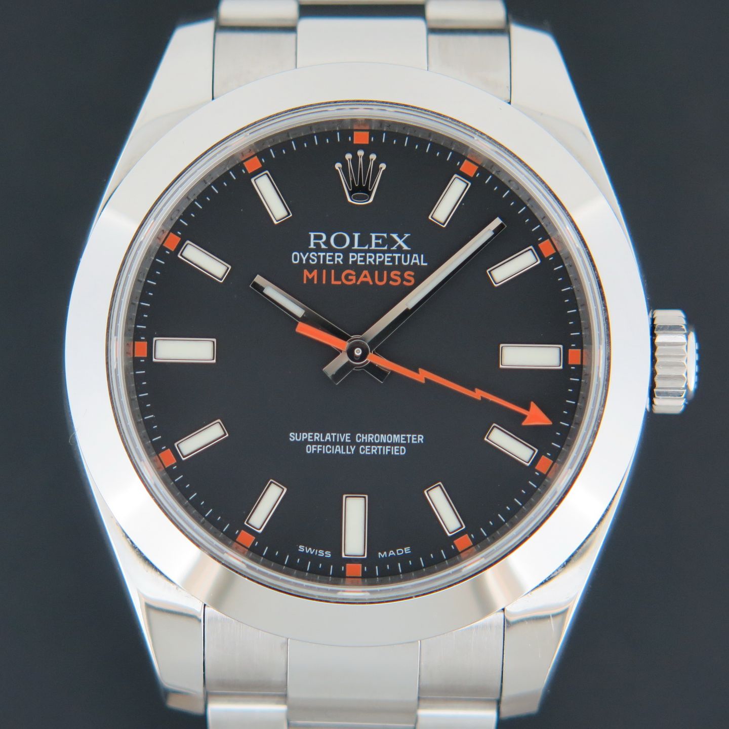 Rolex Milgauss 116400 (2009) - Black dial 40 mm Steel case (2/4)