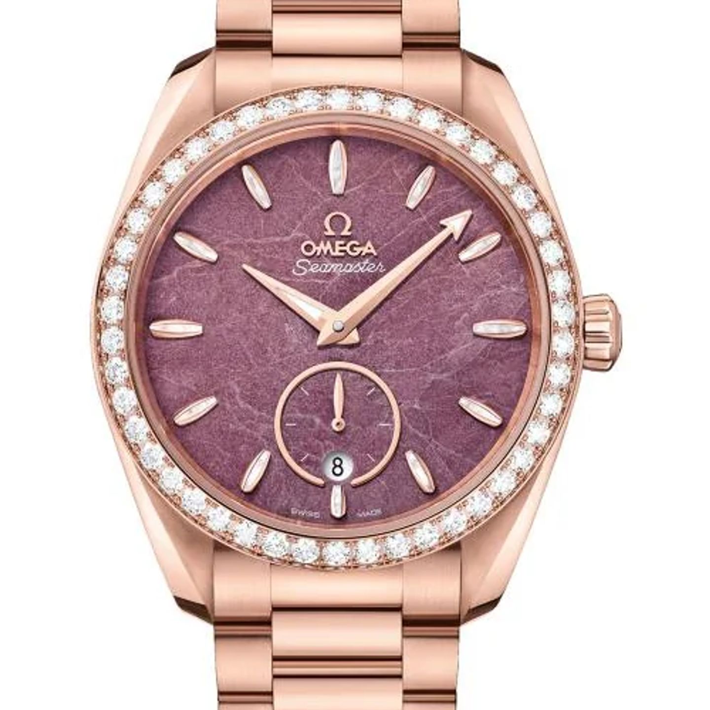 Omega Seamaster Aqua Terra 220.55.38.20.99.001 (2026) - Paars wijzerplaat 38mm Roségoud (1/1)