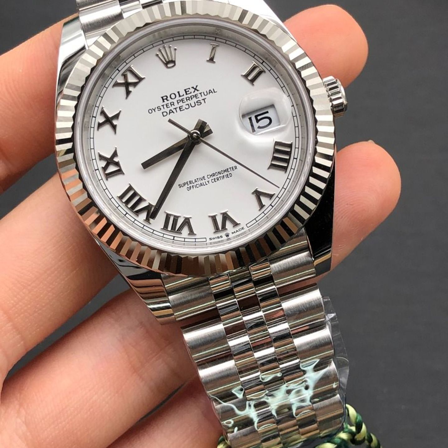 Rolex Datejust 41 126334 (2023) - White dial 41 mm Steel case (7/8)