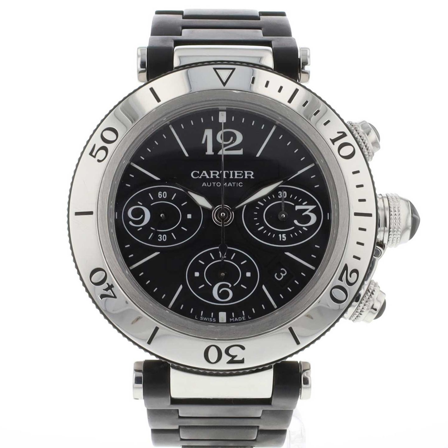 Cartier Pasha Seatimer 2995 (2014) - 42mm Staal (1/6)