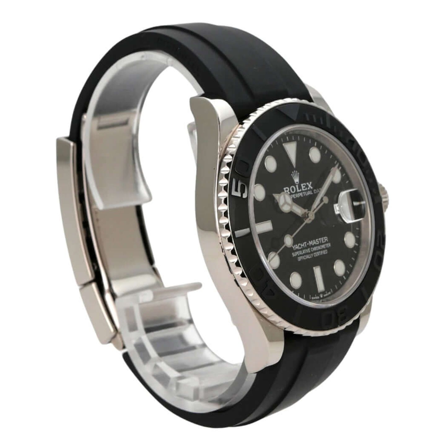 Rolex Yacht-Master 42 226659 (2019) - Black dial 42 mm White Gold case (4/8)