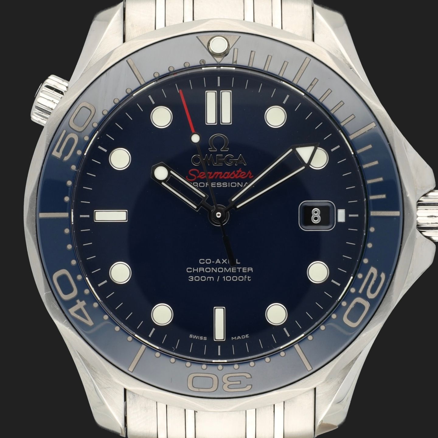 Omega Seamaster Diver 300 M 212.30.41.20.03.001 (Onbekend (willekeurig serienummer)) - Blauw wijzerplaat 41mm Staal (2/8)