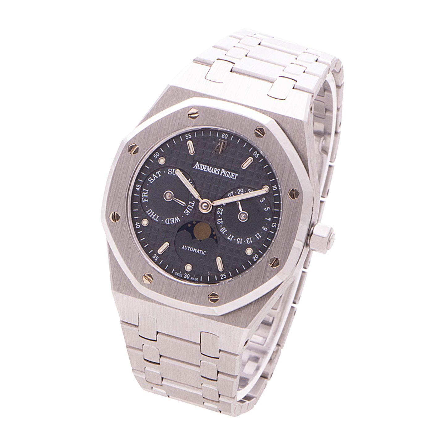 Audemars Piguet Royal Oak Day-Date 25594ST.OO.0789ST.03 (2001) - Blue dial 36 mm Steel case (2/4)
