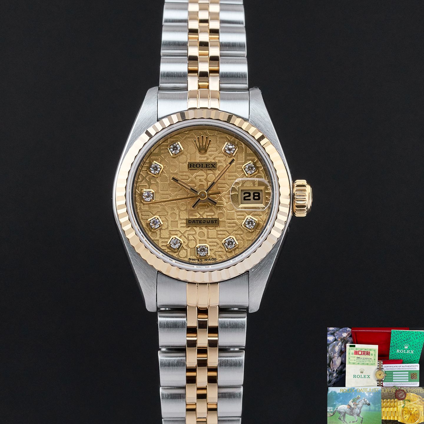 Rolex Lady-Datejust 69173 (1995) - 26 mm Gold/Steel case (1/7)