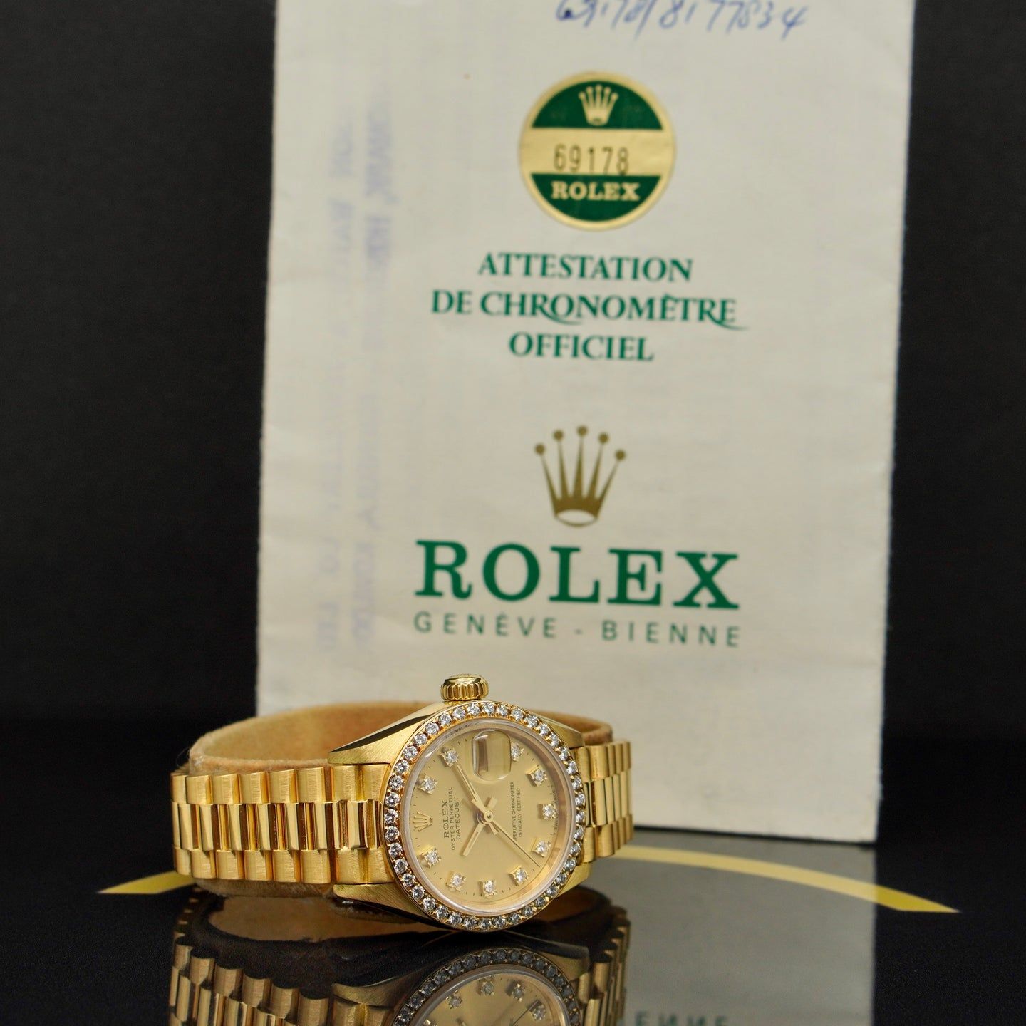 Rolex Lady-Datejust 69178 (1984) - Goud wijzerplaat 26mm Geelgoud (5/6)