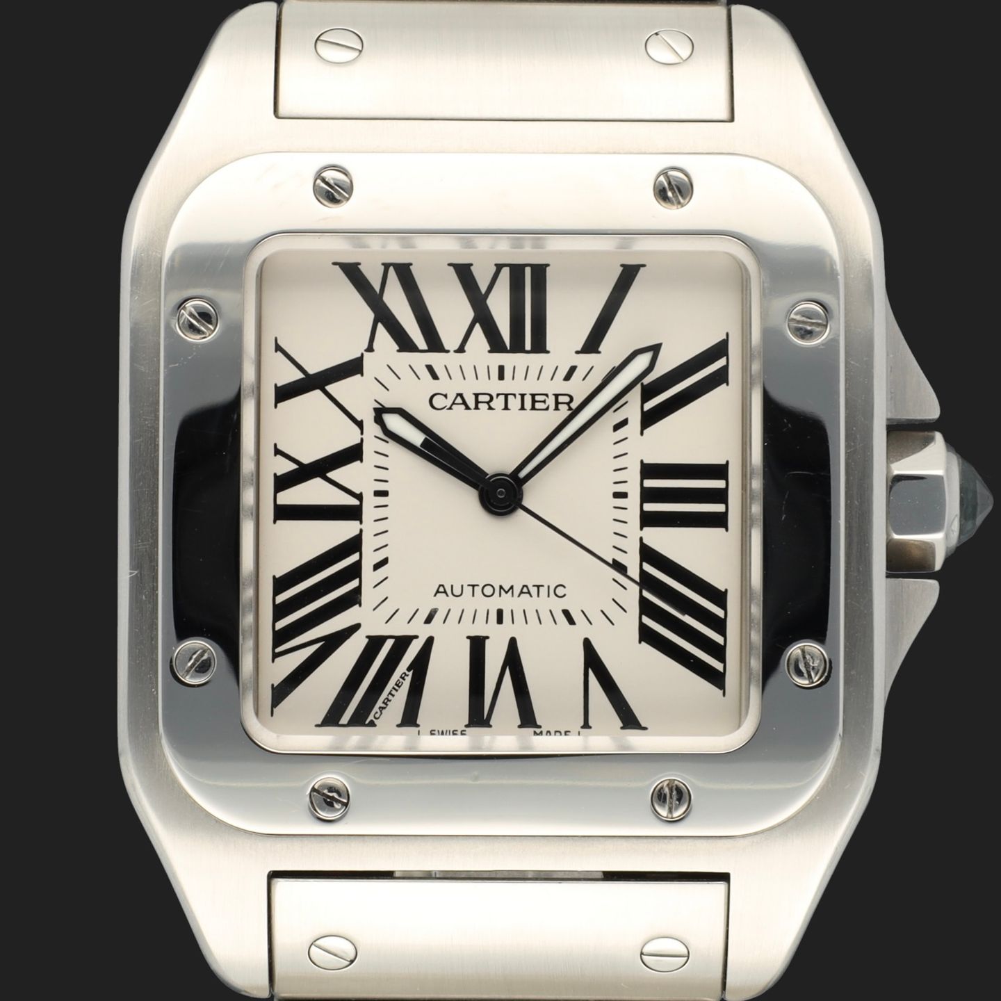 Cartier Santos 100 W20076X8 (2009) - 38mm Staal (2/8)