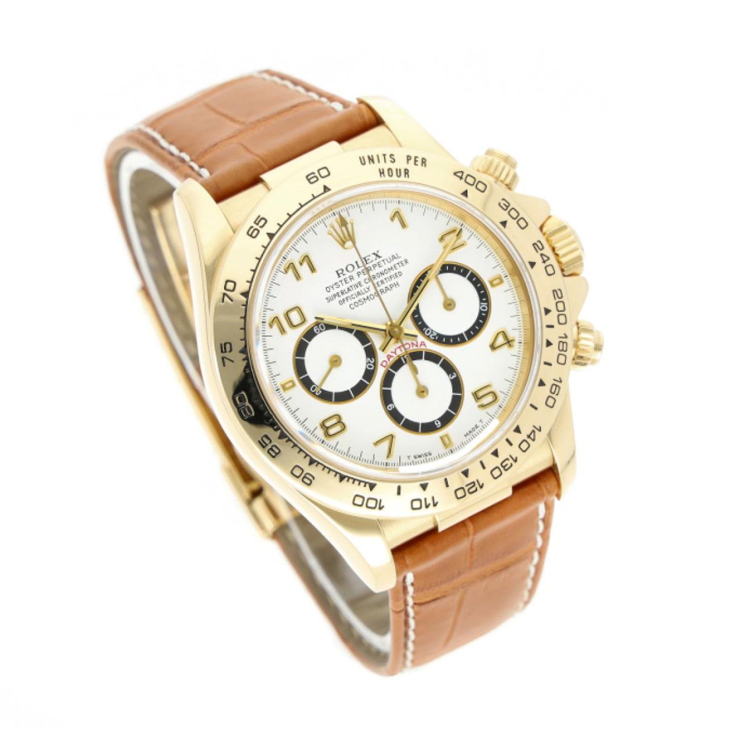 Rolex Daytona 16518 (1994) - White dial 40 mm Yellow Gold case (3/5)