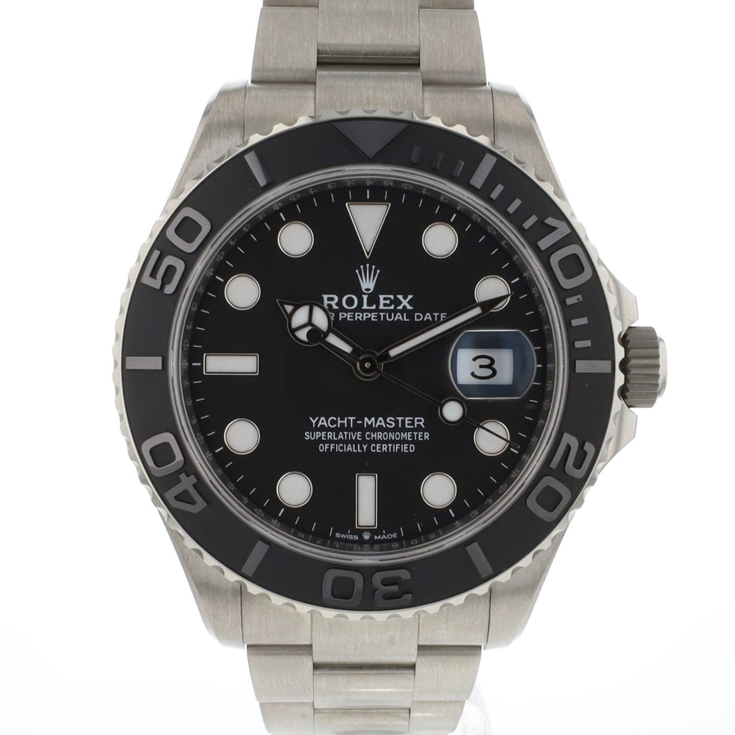 Rolex Yacht-Master 42 226627 (2024) - Black dial 42 mm Titanium case (1/3)