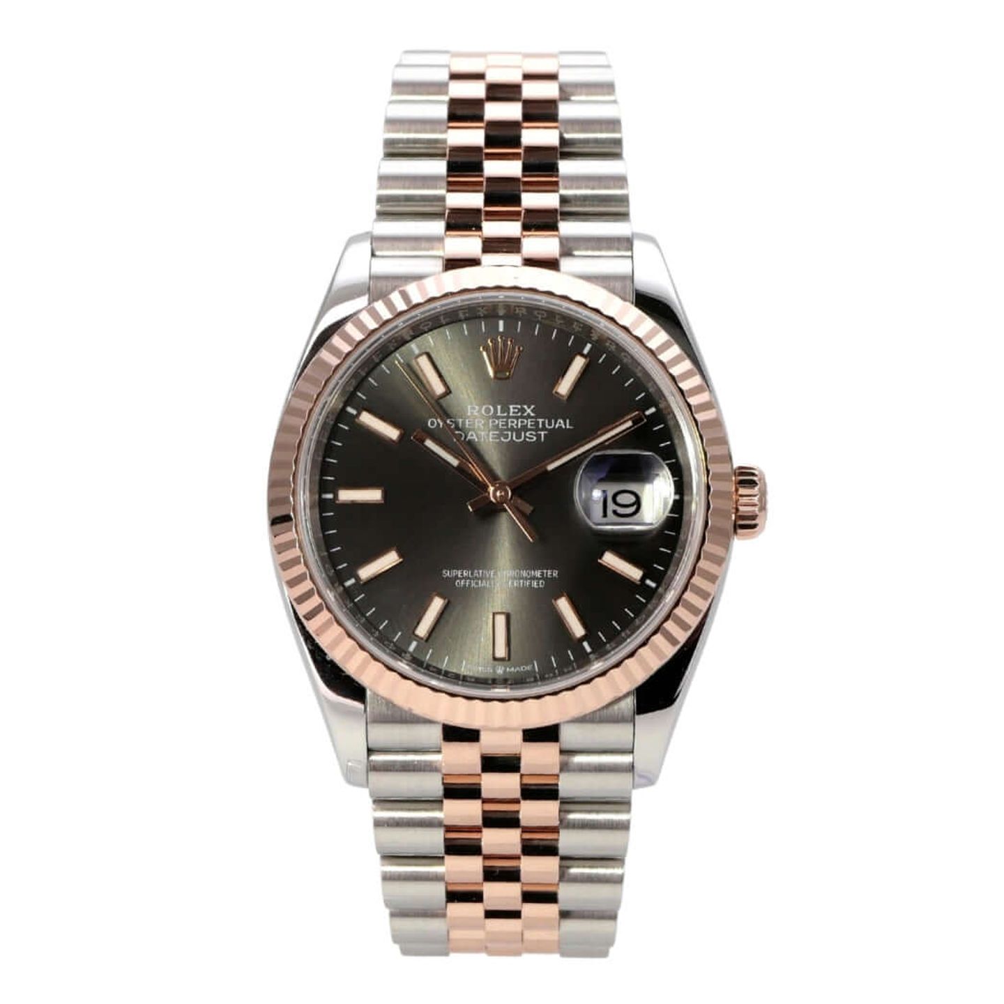 Rolex Datejust 36 126231 (2022) - Grijs wijzerplaat 36mm Staal (2/8)