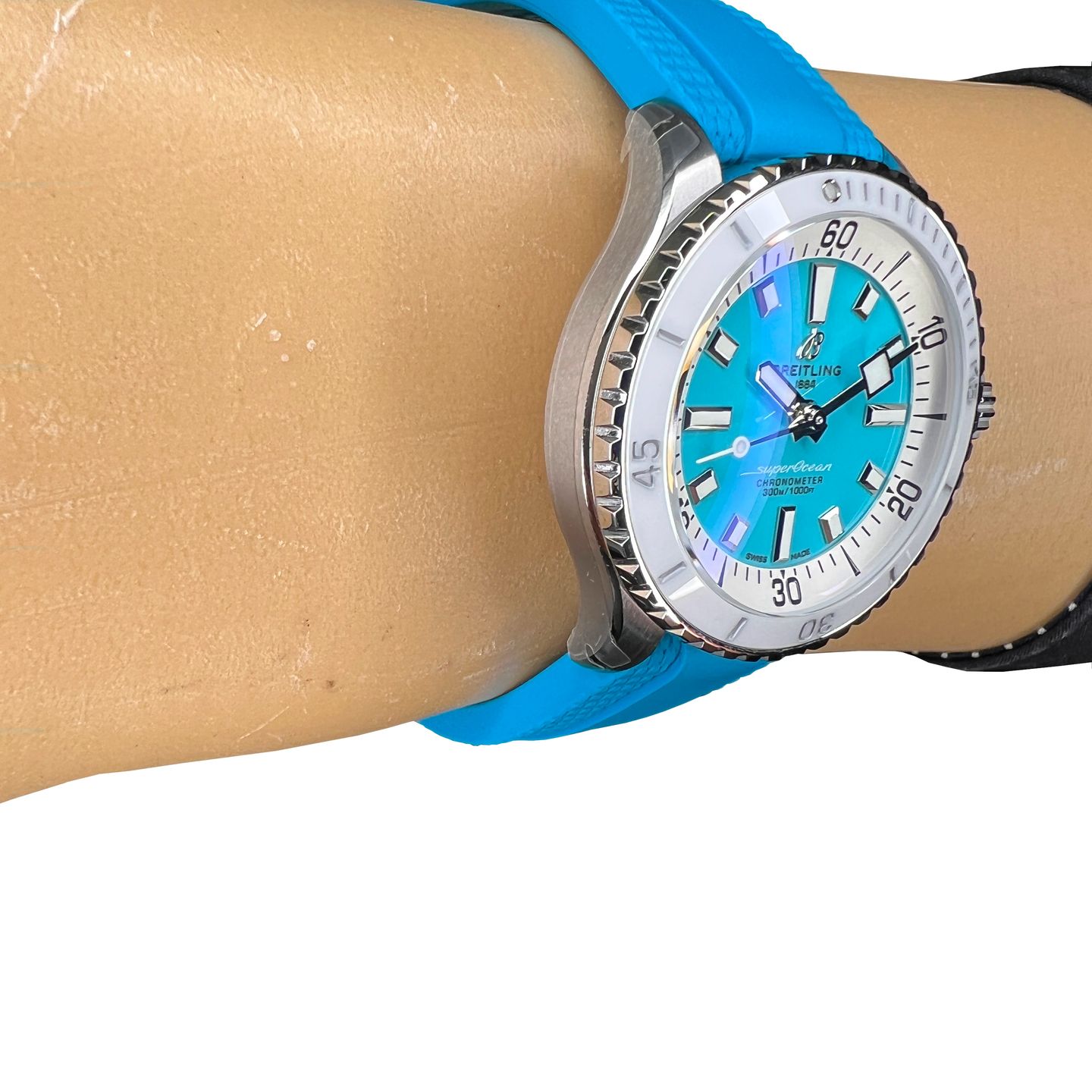 Breitling Superocean A17377211C1S1 (2024) - Blauw wijzerplaat 36mm Staal (6/8)