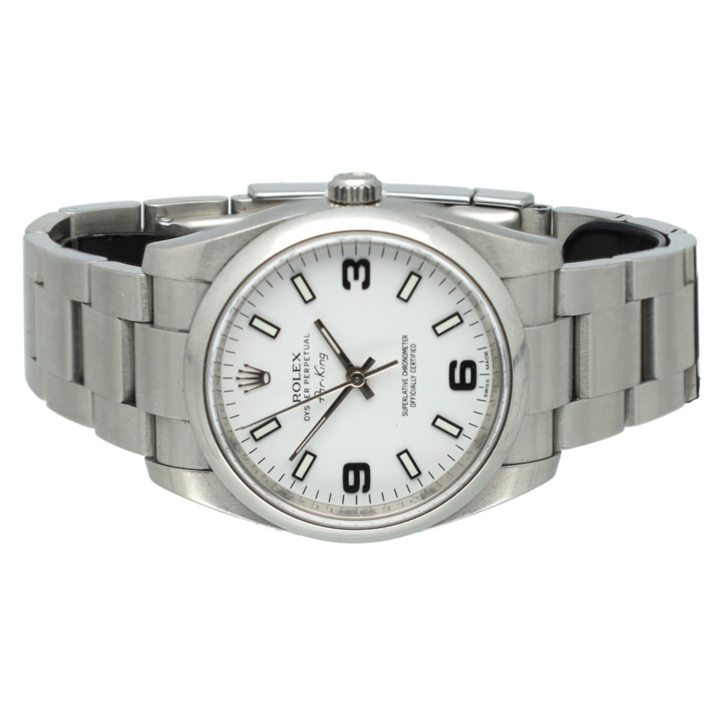 Rolex Oyster Perpetual 34 114200 (2013) - Wit wijzerplaat 34mm Staal (8/12)