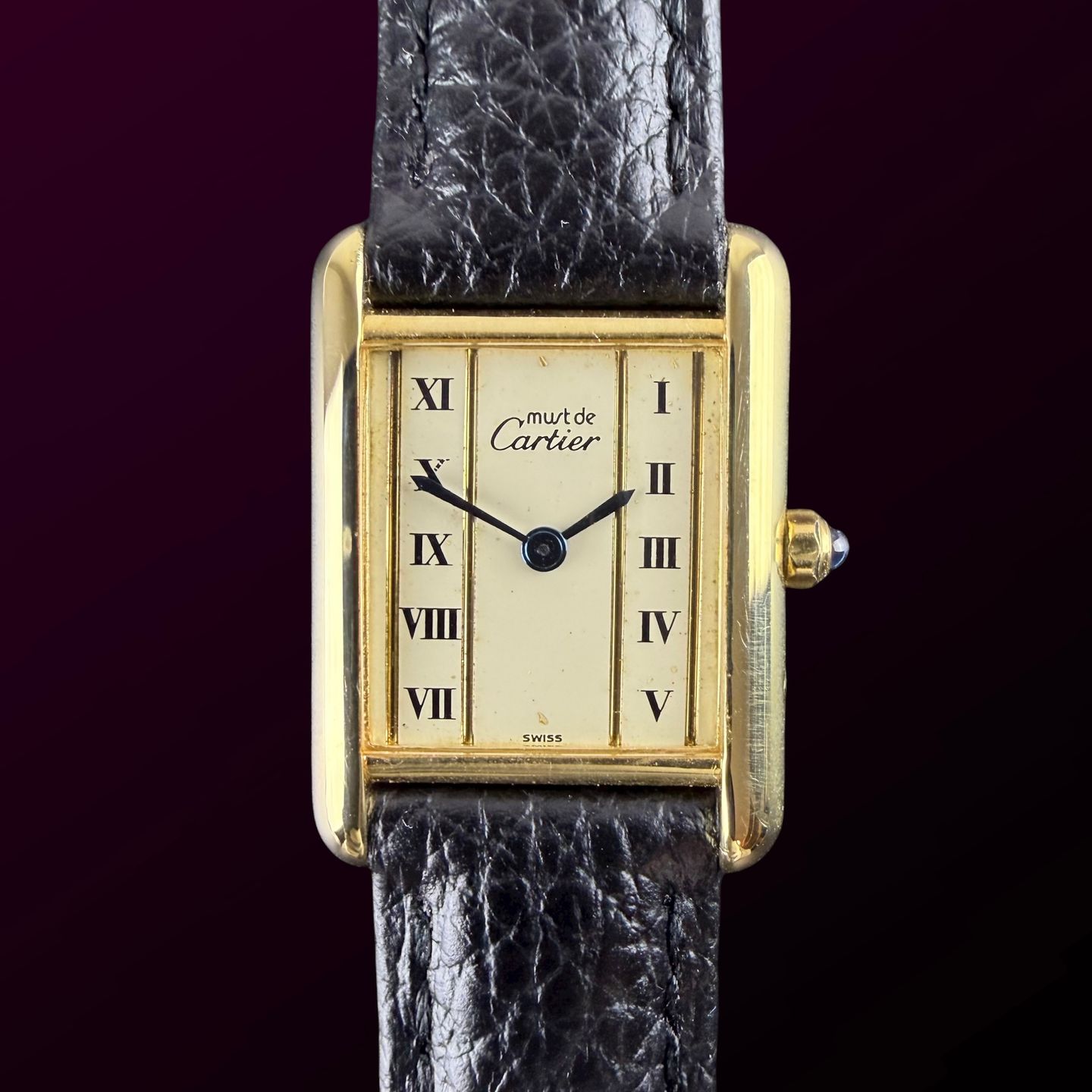 Cartier Tank 366001 (1990) - White dial 20 mm Gold/Steel case (1/8)