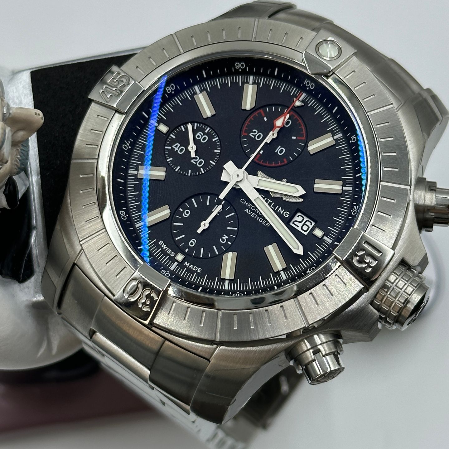 Breitling Avenger A13375101B1A1 (2023) - Zwart wijzerplaat 48mm Staal (1/8)