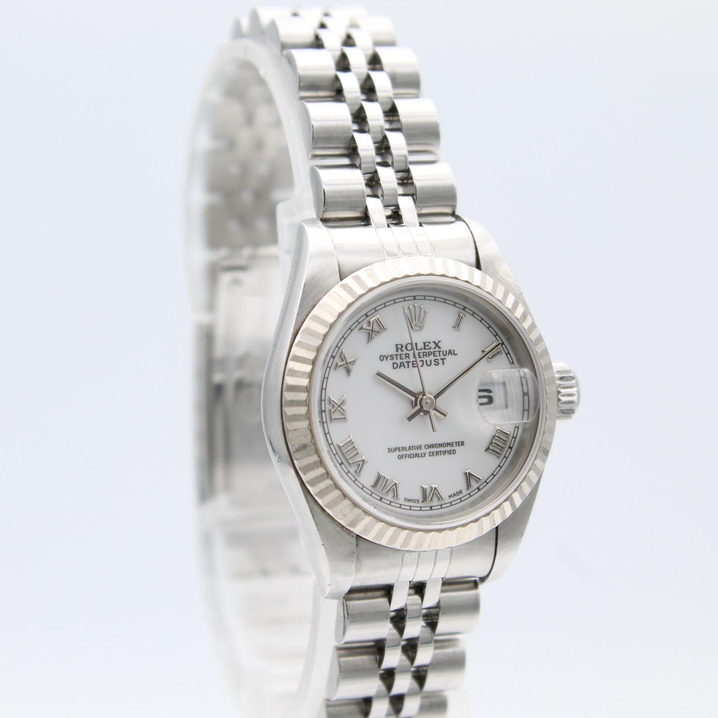 Rolex Lady-Datejust 69174 (1999) - White dial 26 mm Steel case (3/8)