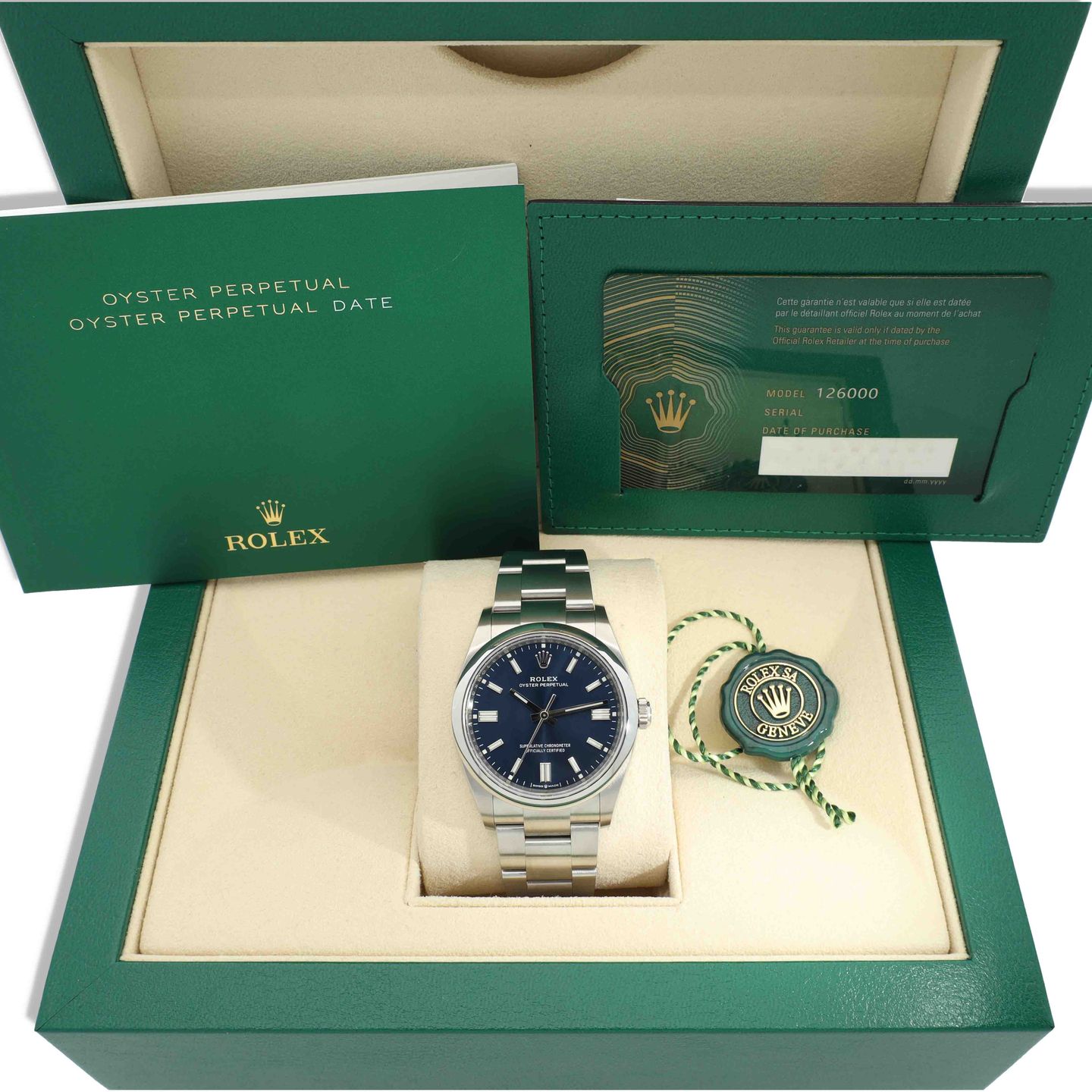 Rolex Oyster Perpetual 36 126000 (2024) - Blauw wijzerplaat 36mm Staal (8/8)