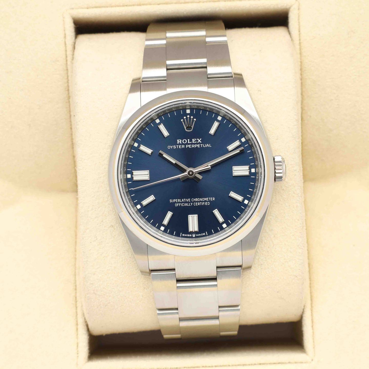 Rolex Oyster Perpetual 36 126000 (2024) - Blauw wijzerplaat 36mm Staal (1/8)