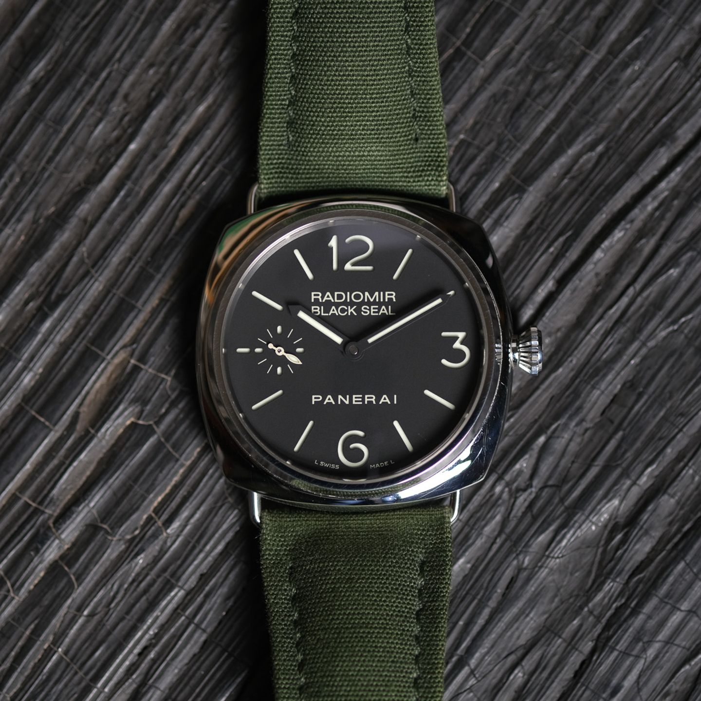 Panerai Radiomir Black Seal PAM00183 (2009) - Zwart wijzerplaat 44mm Staal (2/8)