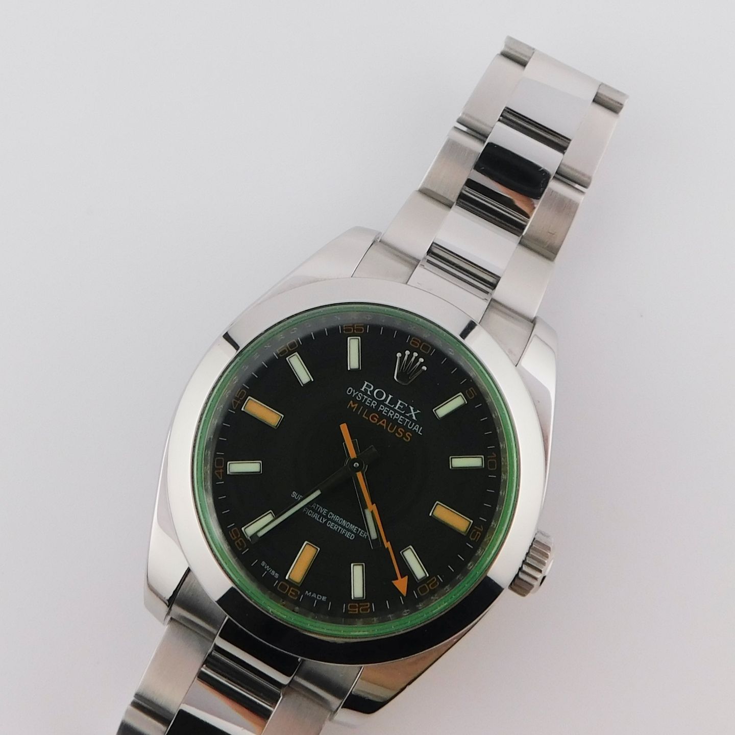 Rolex Milgauss 116400GV (2009) - Black dial 40 mm Steel case (1/5)