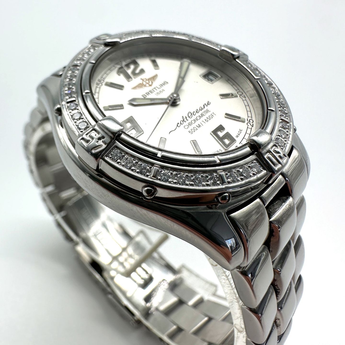 Breitling Colt Oceane A57350 (Unknown (random serial)) - Silver dial 34 mm Steel case (4/8)