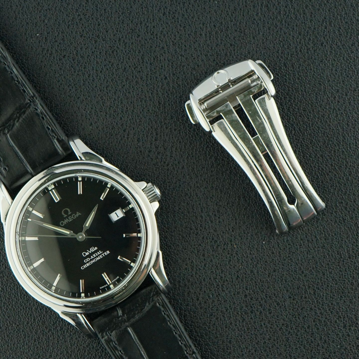 Omega De Ville 4831.50.31 (2007) - Black dial 37 mm Steel case (3/8)