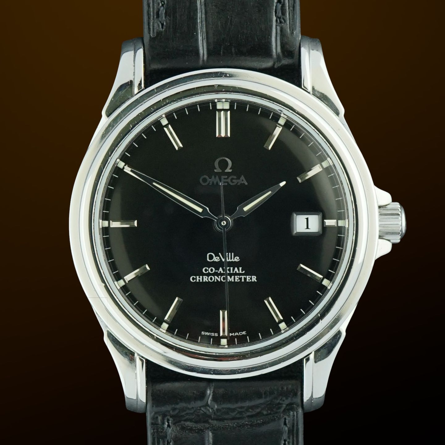 Omega De Ville 4831.50.31 (2007) - Black dial 37 mm Steel case (1/8)