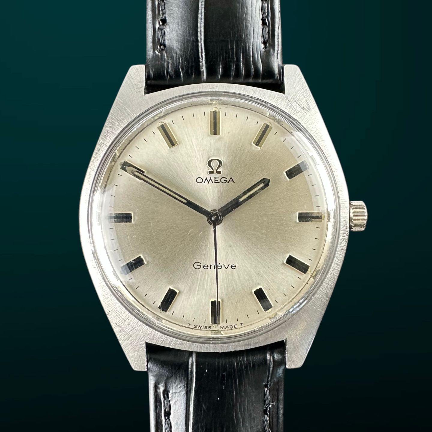 Omega Genève 136.041 (1969) - White dial 41 mm Steel case (1/8)