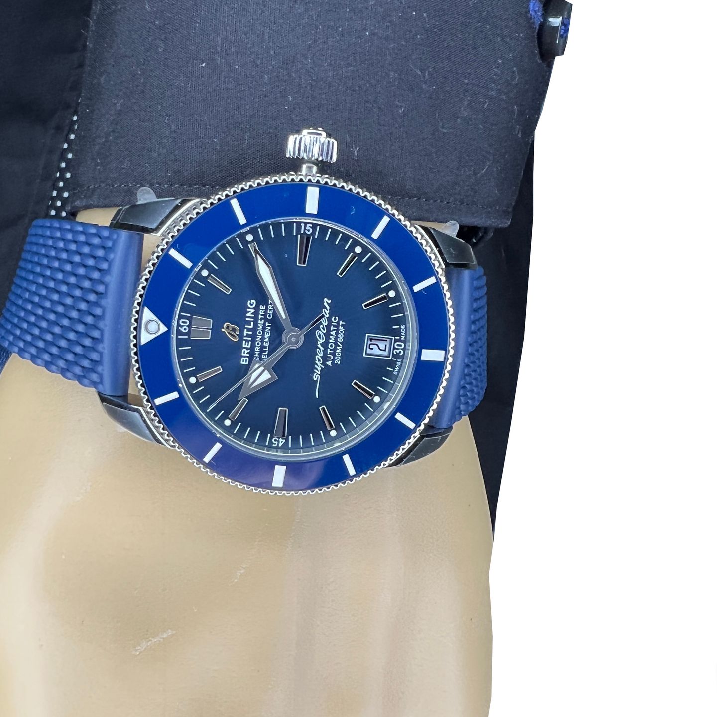 Breitling Superocean Heritage II 42 AB2010161C1S1 (2024) - Blauw wijzerplaat 42mm Staal (7/8)