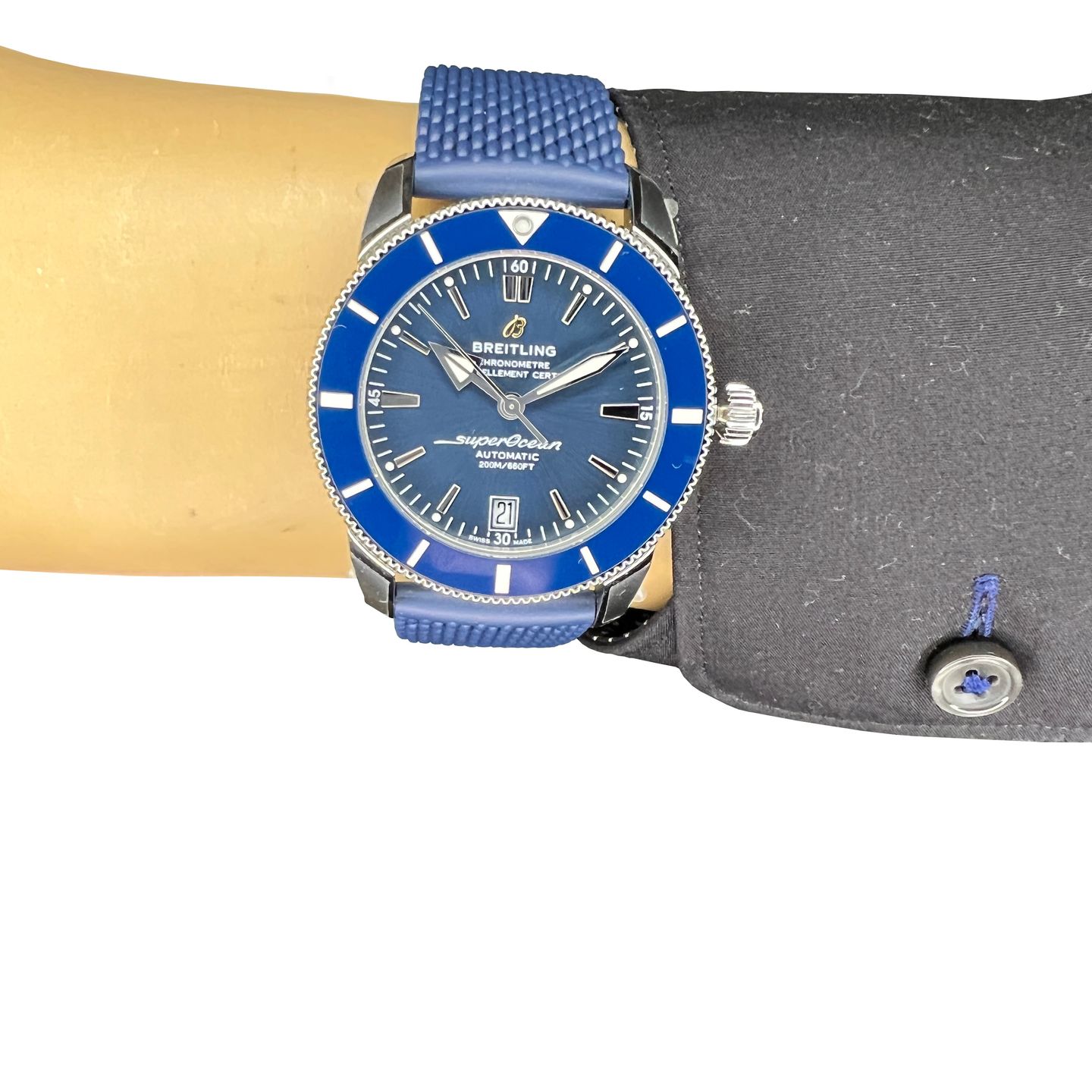 Breitling Superocean Heritage II 42 AB2010161C1S1 (2024) - Blauw wijzerplaat 42mm Staal (6/8)