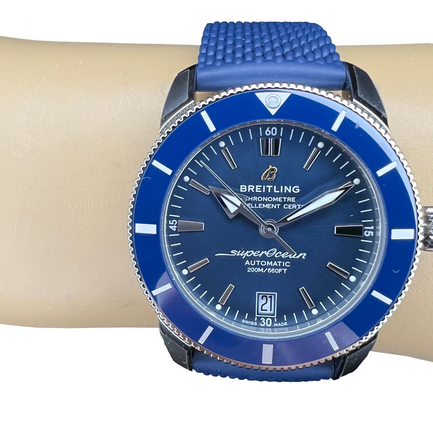 Breitling Superocean Heritage II 42 AB2010161C1S1 (2024) - Blauw wijzerplaat 42mm Staal (1/8)