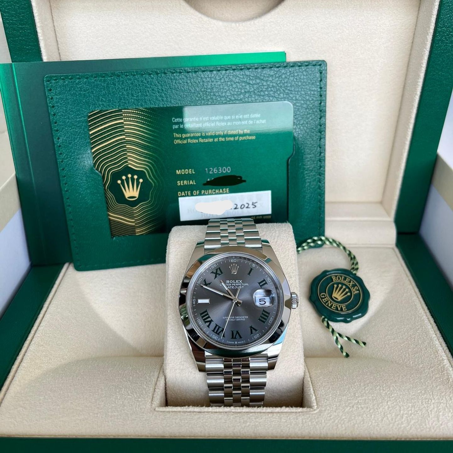 Rolex Datejust 41 126300 (2025) - Grey dial 41 mm Steel case (1/4)