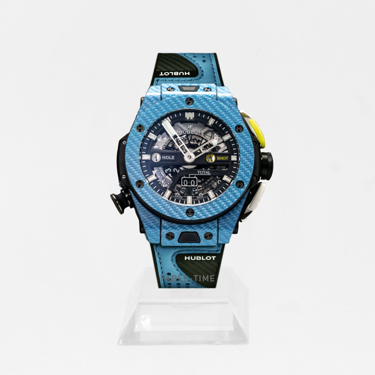 Hublot Big Bang Unico 416.YE.1120.VR (2024) - Transparant wijzerplaat 45mm Carbon (1/1)